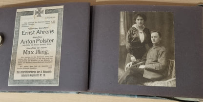 SOLD! WW1 German Army Soldier's Photo Album - 47 Photos + 7 Memorials