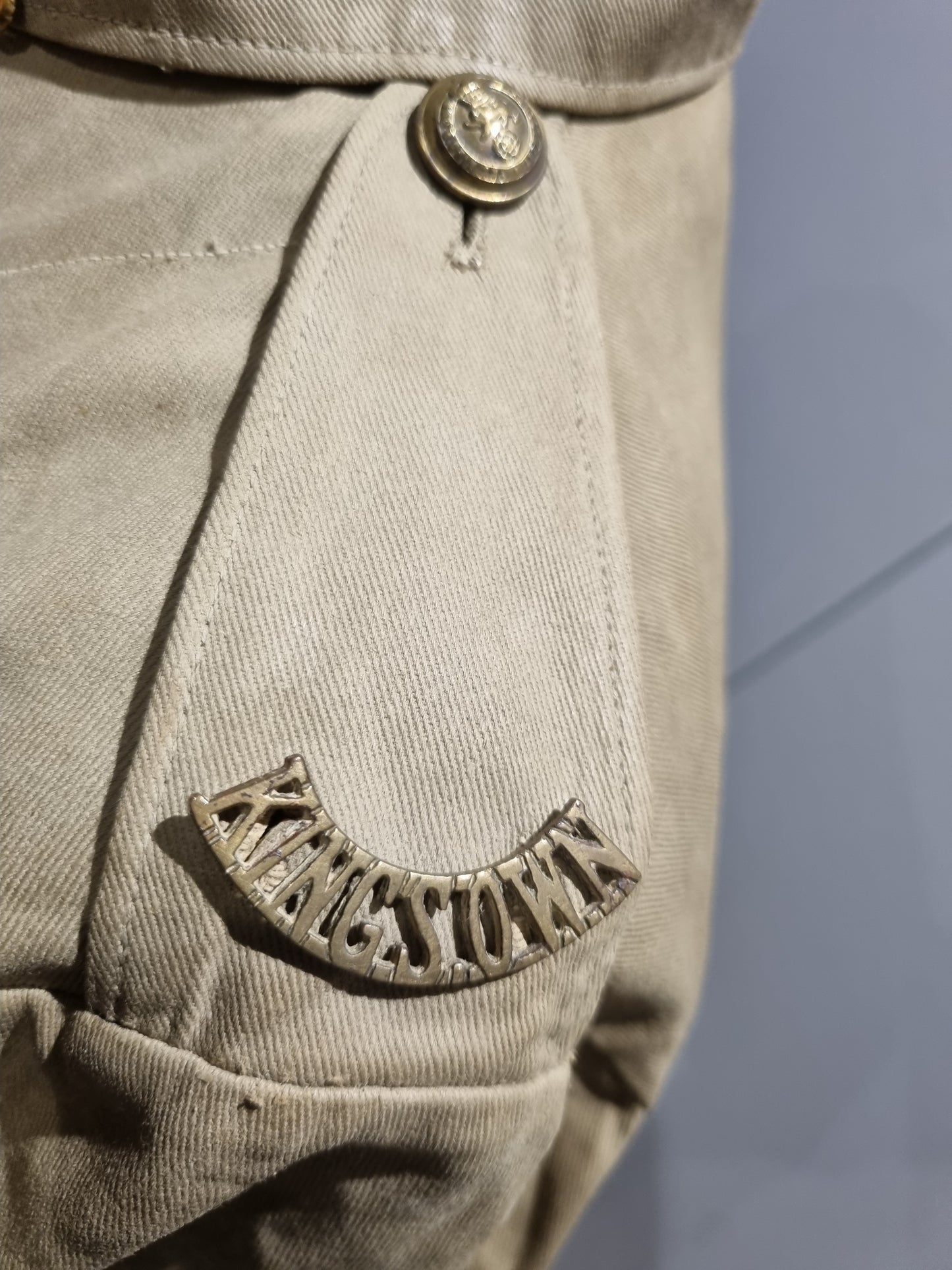 SOLD! WW2 Tropical KD Uniform collection with Jacket Trousers Badges Dog Tags Papers KORL - George Butterworth