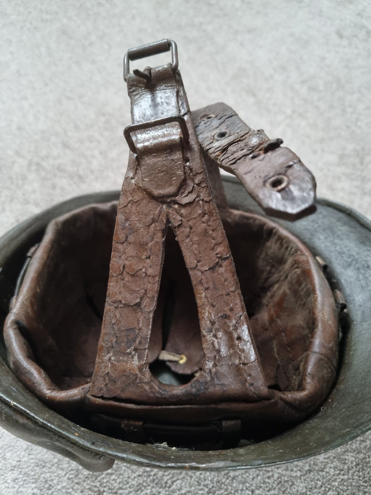 WW2 French Army M35 Tanker helmet Complete