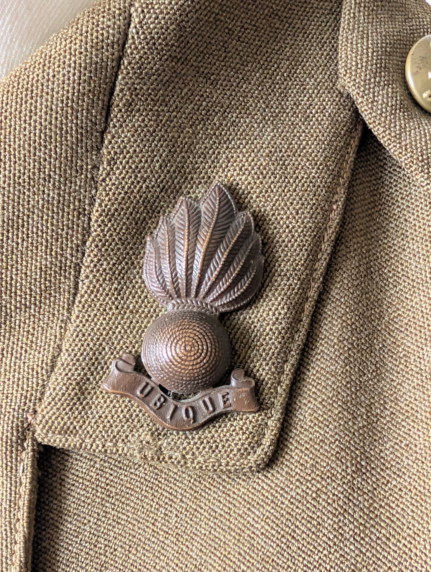 WW2 1939 British Army Royal Artillery 2nd Lieutenant Jacket Named