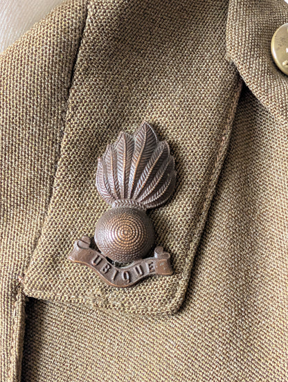WW2 1939 British Army Royal Artillery 2nd Lieutenant Jacket Named
