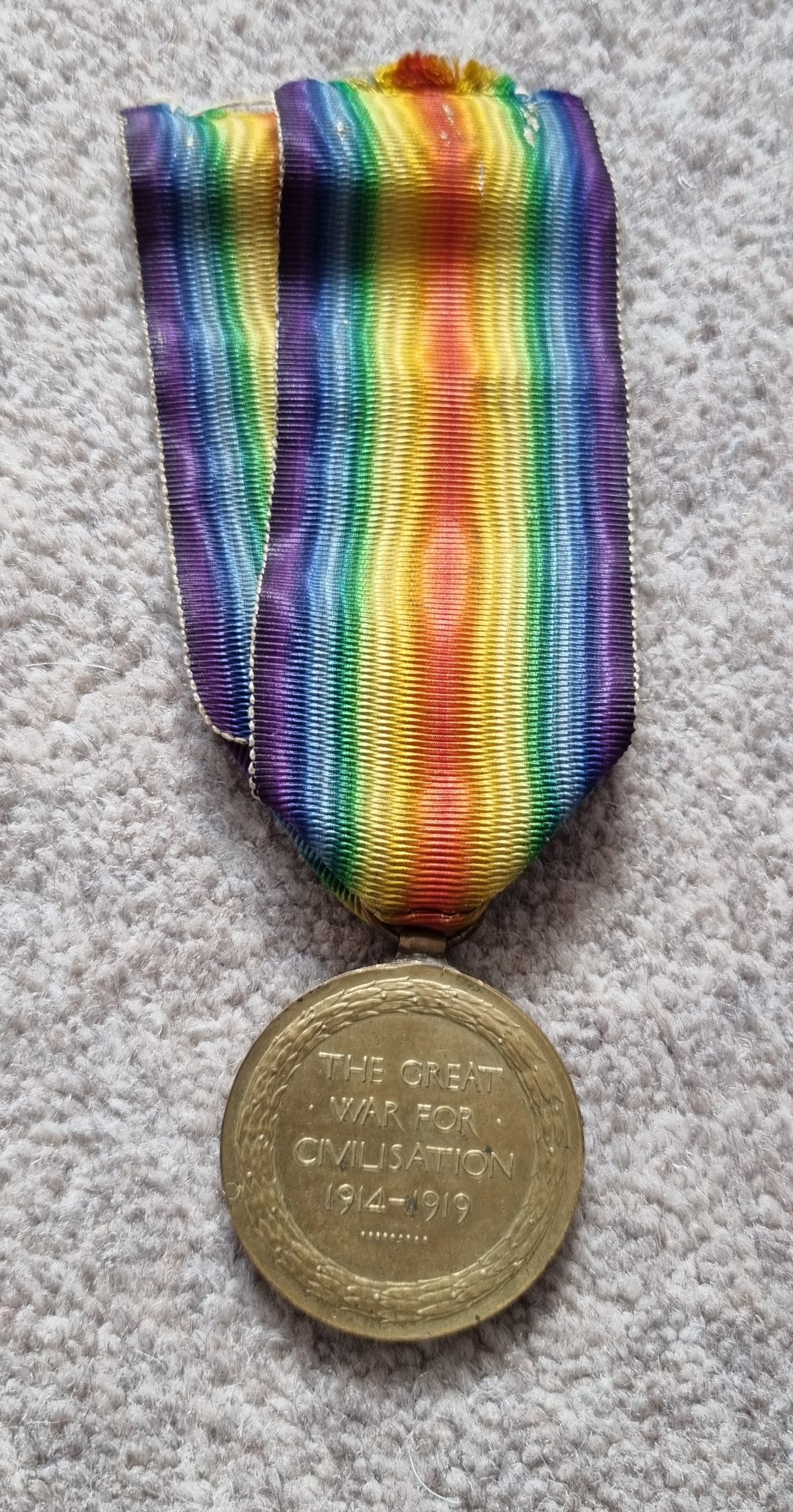 SOLD! WW1 British Medal Trio to George Deakin, 355 Siege Battery, Royal Garrison Artillery, Demoted at Own Request