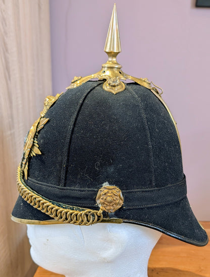 SOLD! Victorian South Staffordshire Home Service Helmet & Major's Scarlet Uniform