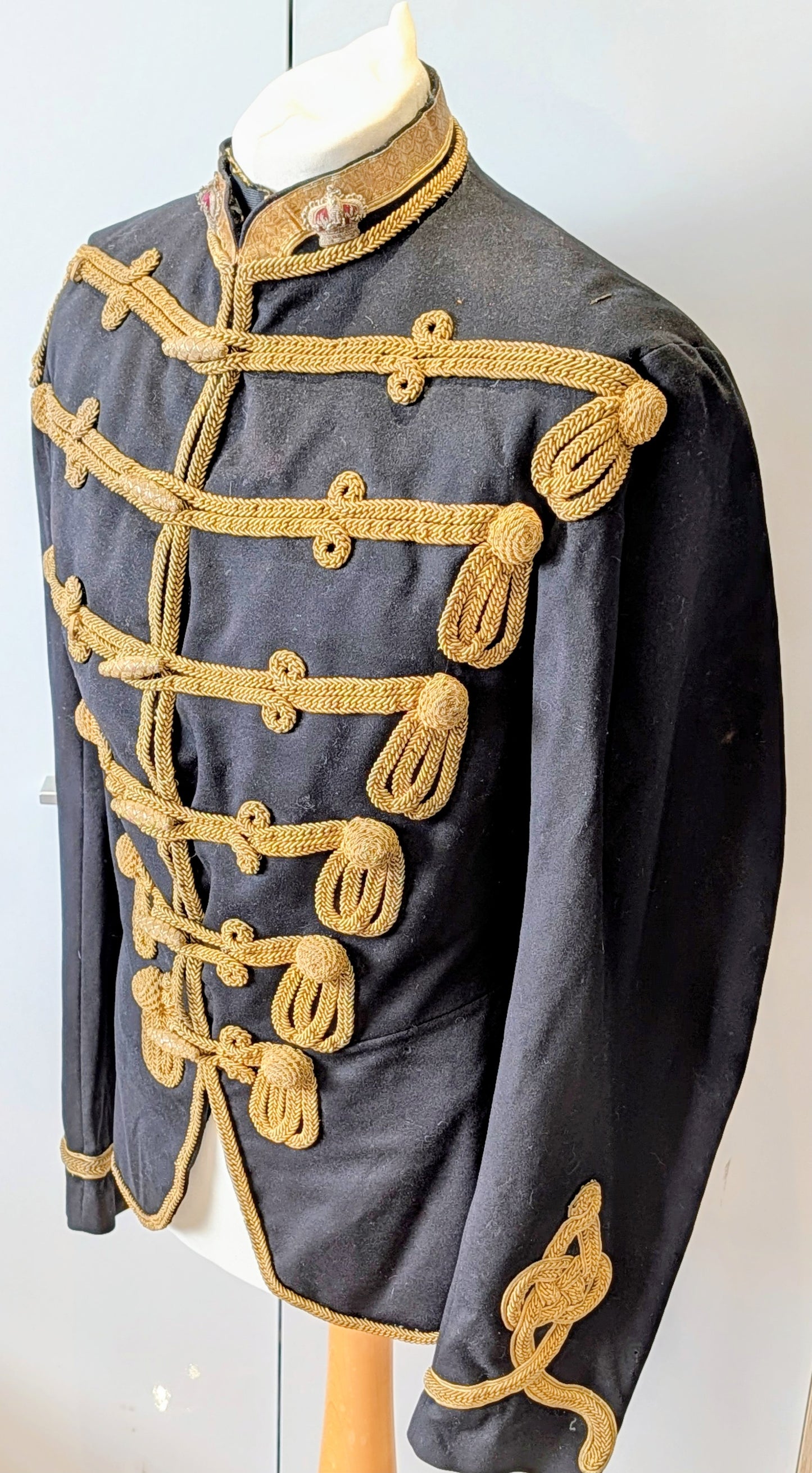 SOLD! Beautiful Victorian 11th Hussars Full Dress Frogged Jacket & Crossbelt 1870-80 Zulu War period
