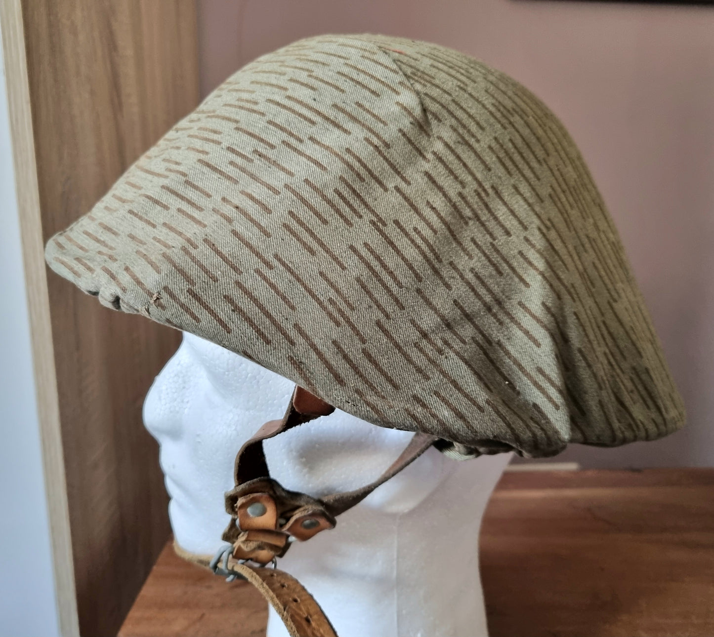 SOLD! East German NVA M56 Helmet with Camo Cover & Net