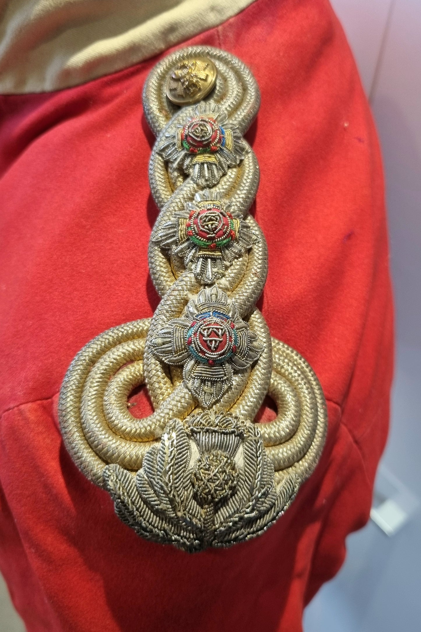 SOLD! Boer War Pre WW1 Highland Light Infantry HLI Captain's Scarlet Mess Dress Jacket Named