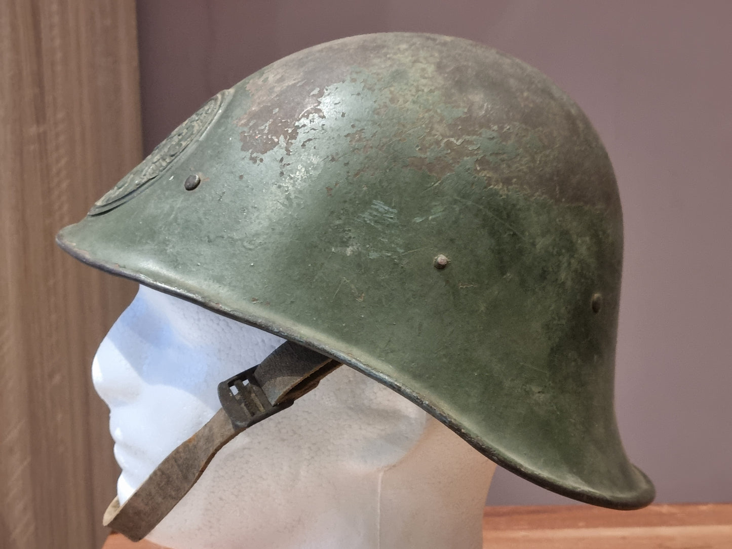 SOLD! WW2 Dutch Army M34 Helmet With Badge