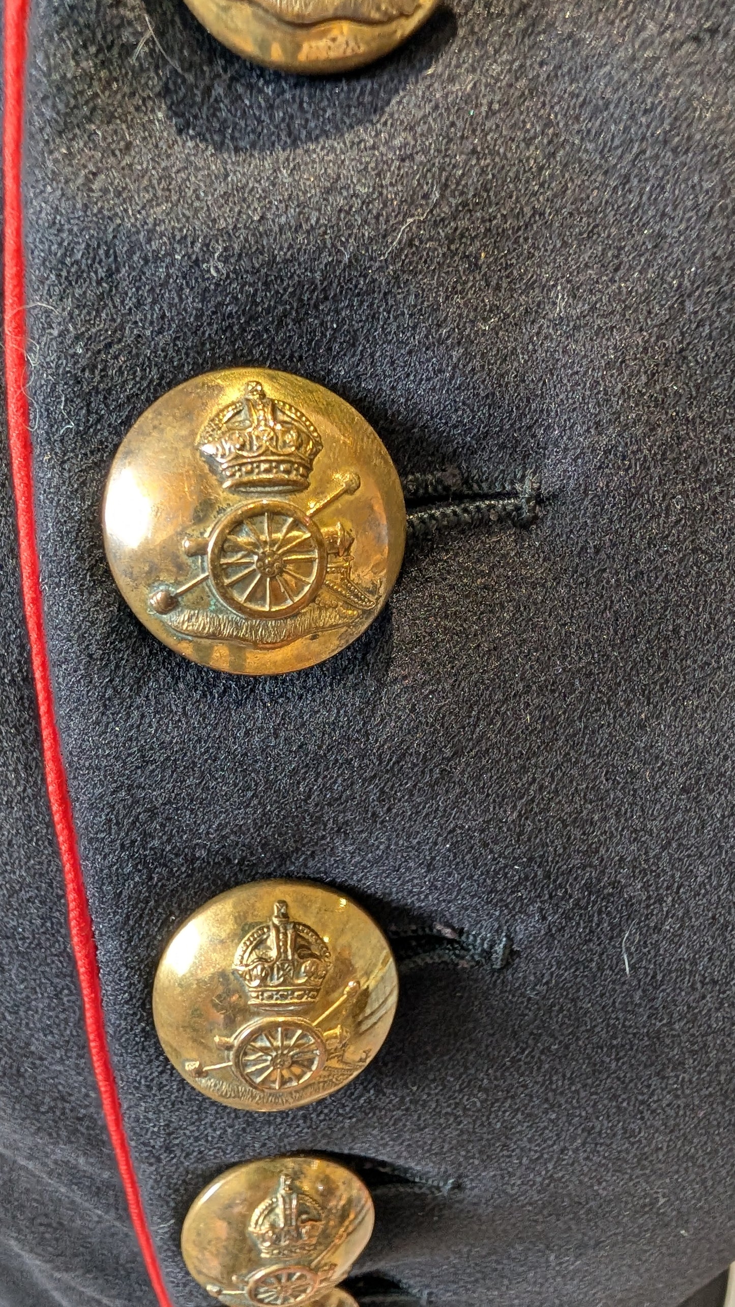 Interwar British Army Royal Artillery 2nd Lieutenant Dress Uniform Jacket