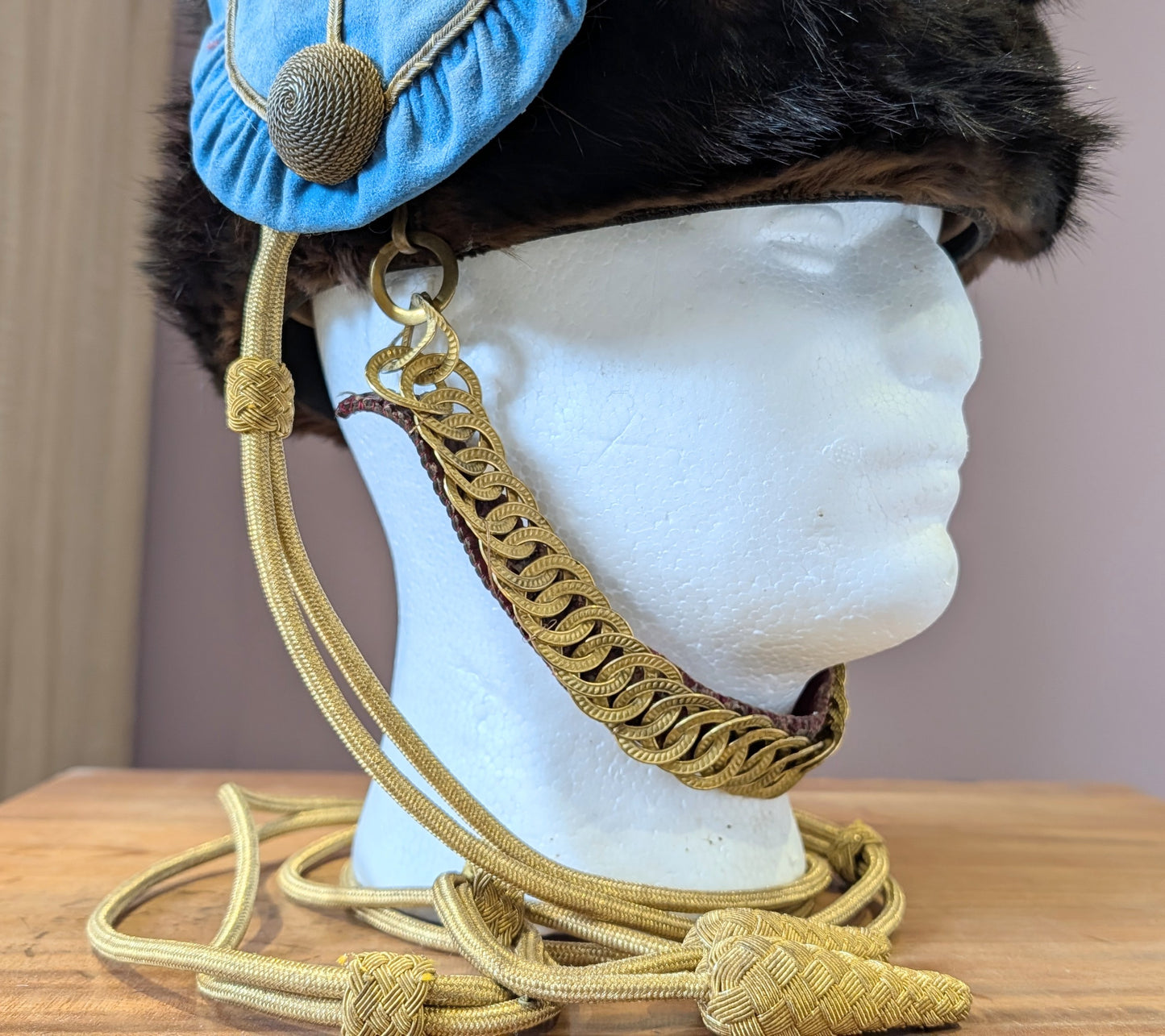 Rare Edwardian Pre WW1 3rd Hussars Officers Busby With White Feather Plume
