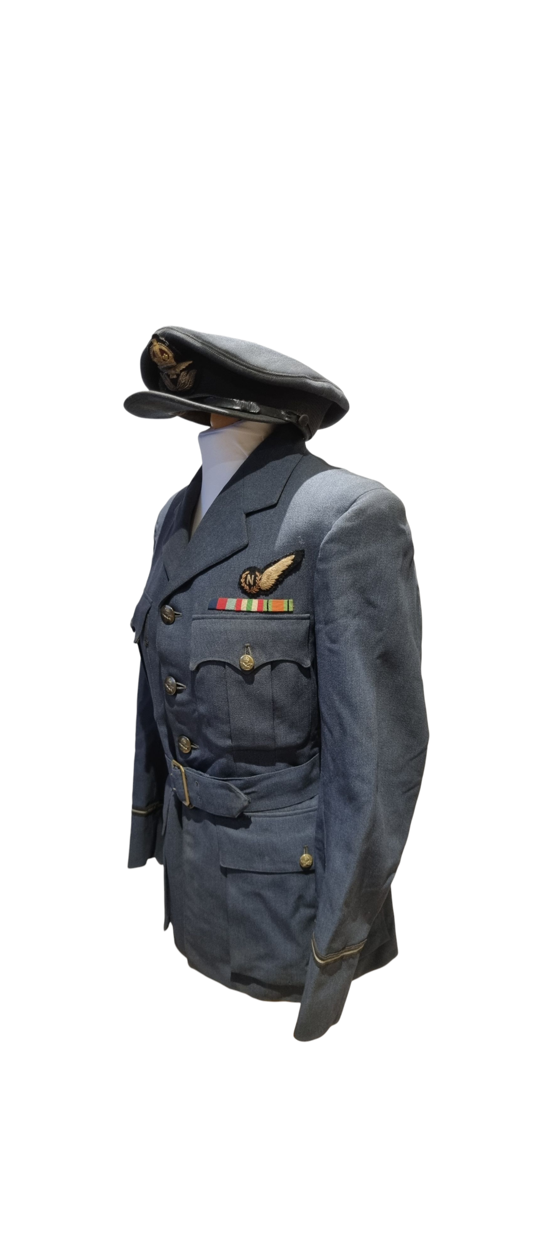 SOLD! WW2 RAF Single Owner Polish / Czech Officer Uniform & Caps Collection