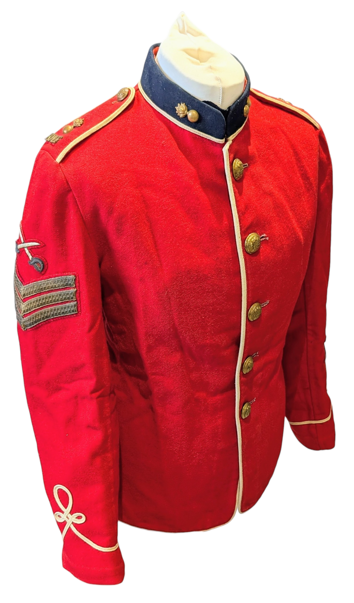 Rare Early Edwardian British Army Royal Welch Fusiliers Scarlet Frock