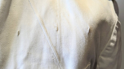 SOLD! Vintage Royal Navy No.1 Summer White Cotton Uniform Tunic Jacket 1958