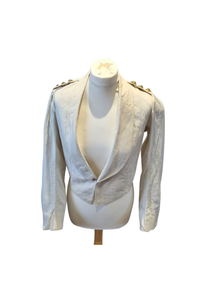 Victorian Boer War Era HLI Captain's White Cotton Mess Dress Jacket