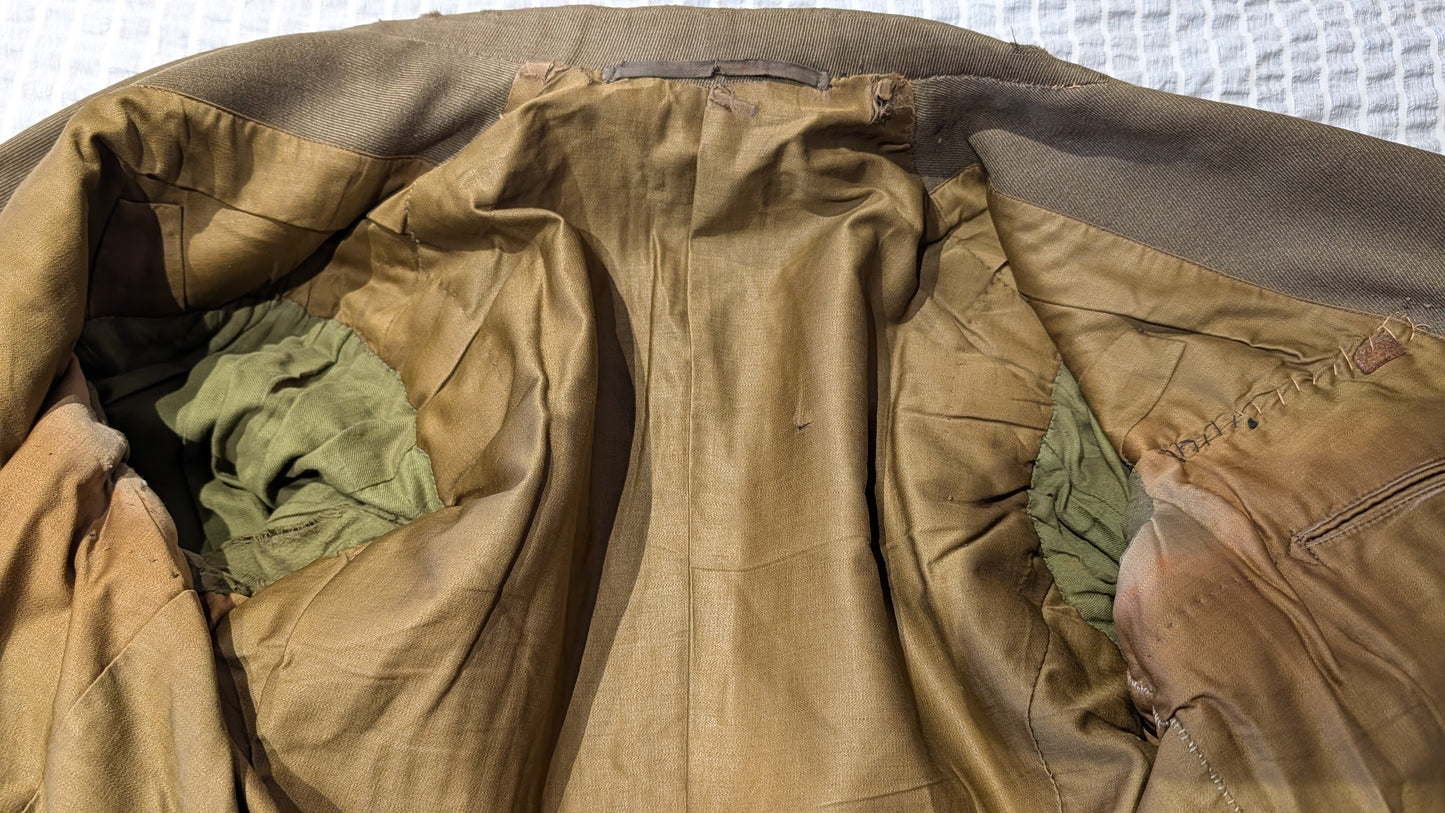 Fantastic WW1 9th Bn Glasgow Highlanders HLI Territorial Major's Cutaway Cuff Rank Jacket to an MC Winner