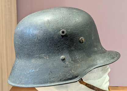 1930s German Army Wehrmacht Transitional Helmet With Decal Remnant