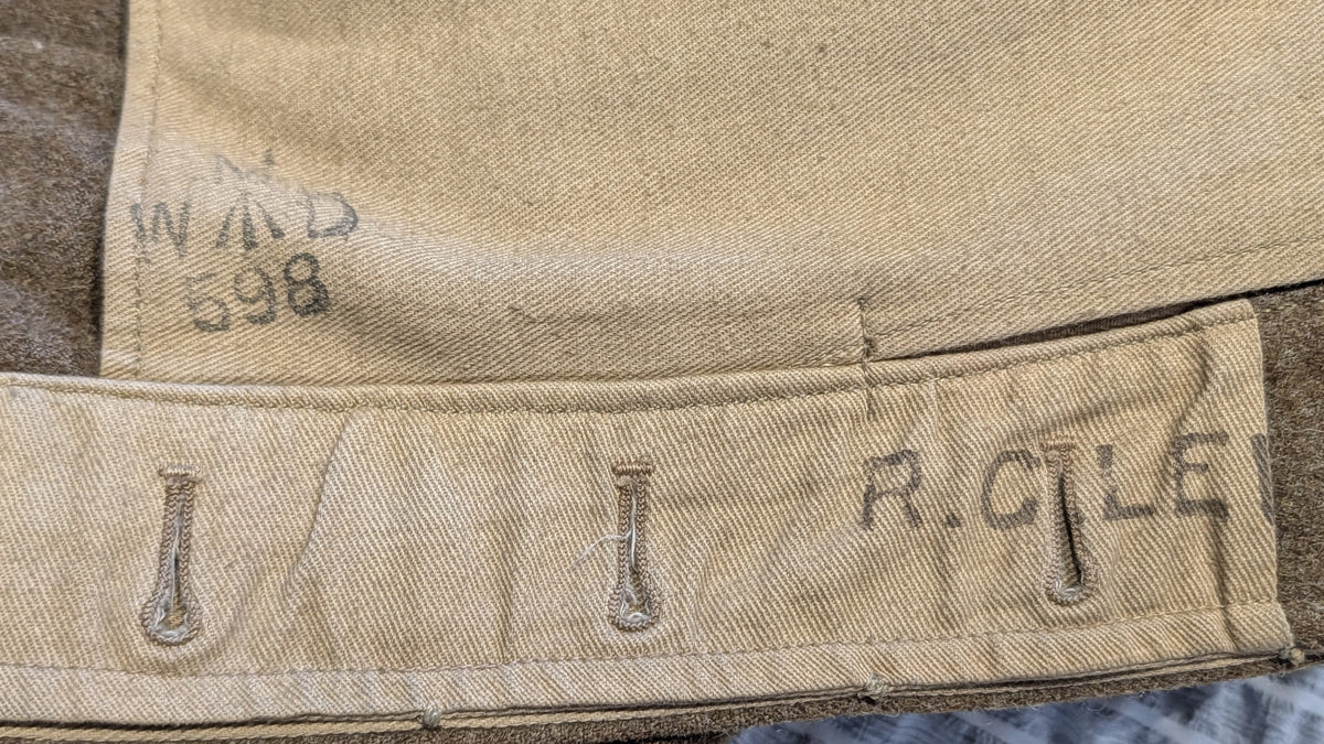 1954 British Army Royal Marine Commando Battledress & Trousers Named