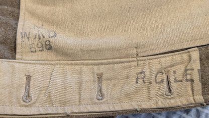 1954 British Army Royal Marine Commando Battledress & Trousers Named