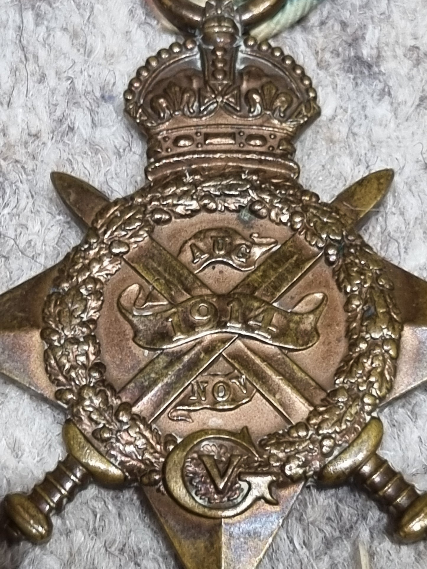 SOLD! WW1/WW2 Nimy Bridge British Army 1914 Mons Star and Clasp Medal Group to Private Mark Huckle - 4th Royal Fusiliers BEF