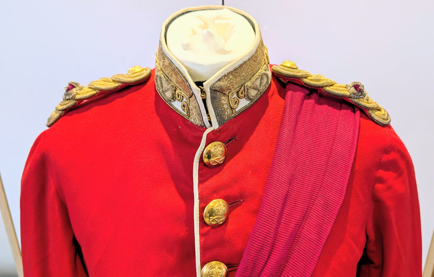 SOLD! Victorian South Staffordshire Home Service Helmet & Major's Scarlet Uniform