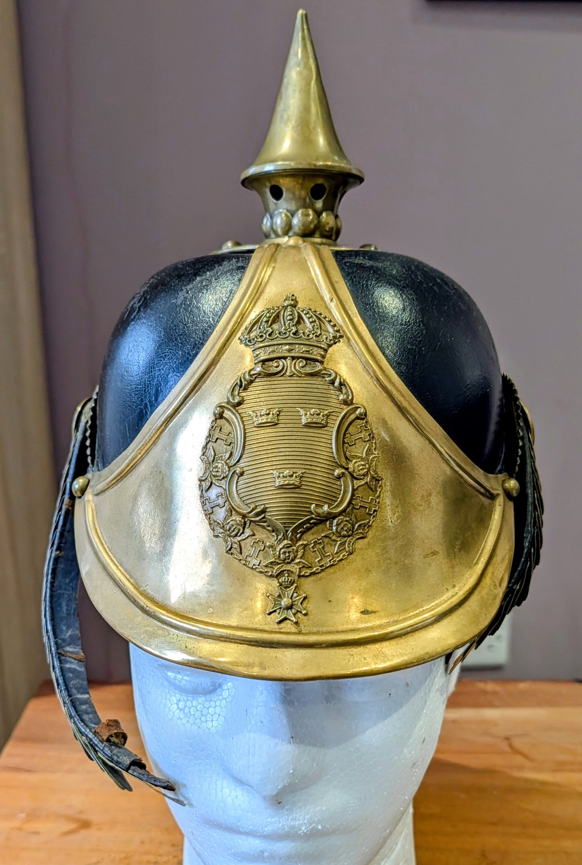 SOLD! M1886 Swedish Army Dragoons Dragoner  Pickelhaube WW1 Helmet