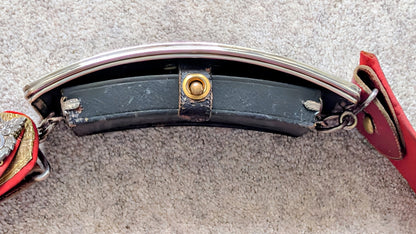 SOLD! Victorian / Edwardian Derbyshire Yeomanry Cavalry Crossbelt with Silver Pouch