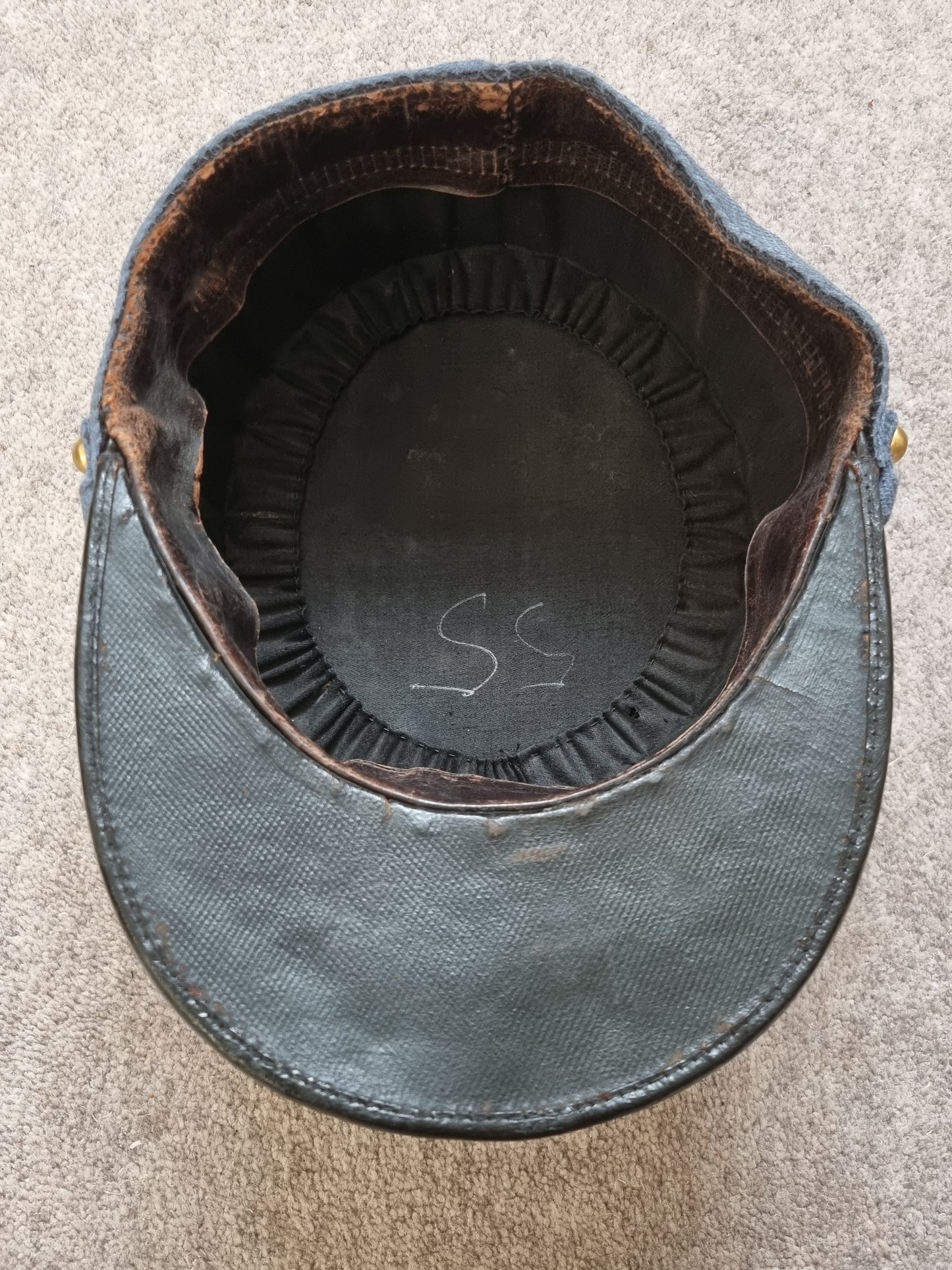 Rare WW1 Horizon Blue  French Army 9th Infantry 2nd Lieutenant Kepi Cap