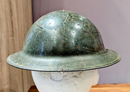 Rare WW2 British ‘Brodie’ Factory Workers Helmet - Sunblem Battery