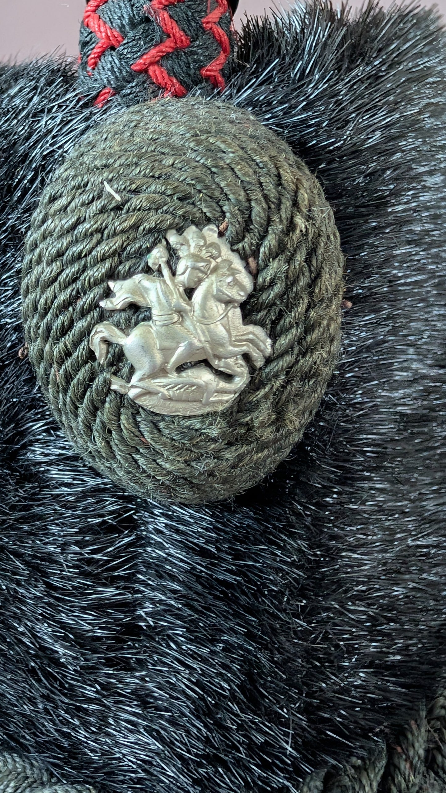 Fantastic Rare Victorian British Army St George's Rifles fur Busby
