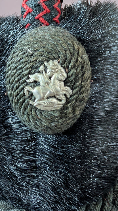 Fantastic Rare Victorian British Army St George's Rifles fur Busby
