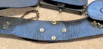 Victorian Queen's Own Rifles Of Canada QOR Leather CrossBelt & Pouch