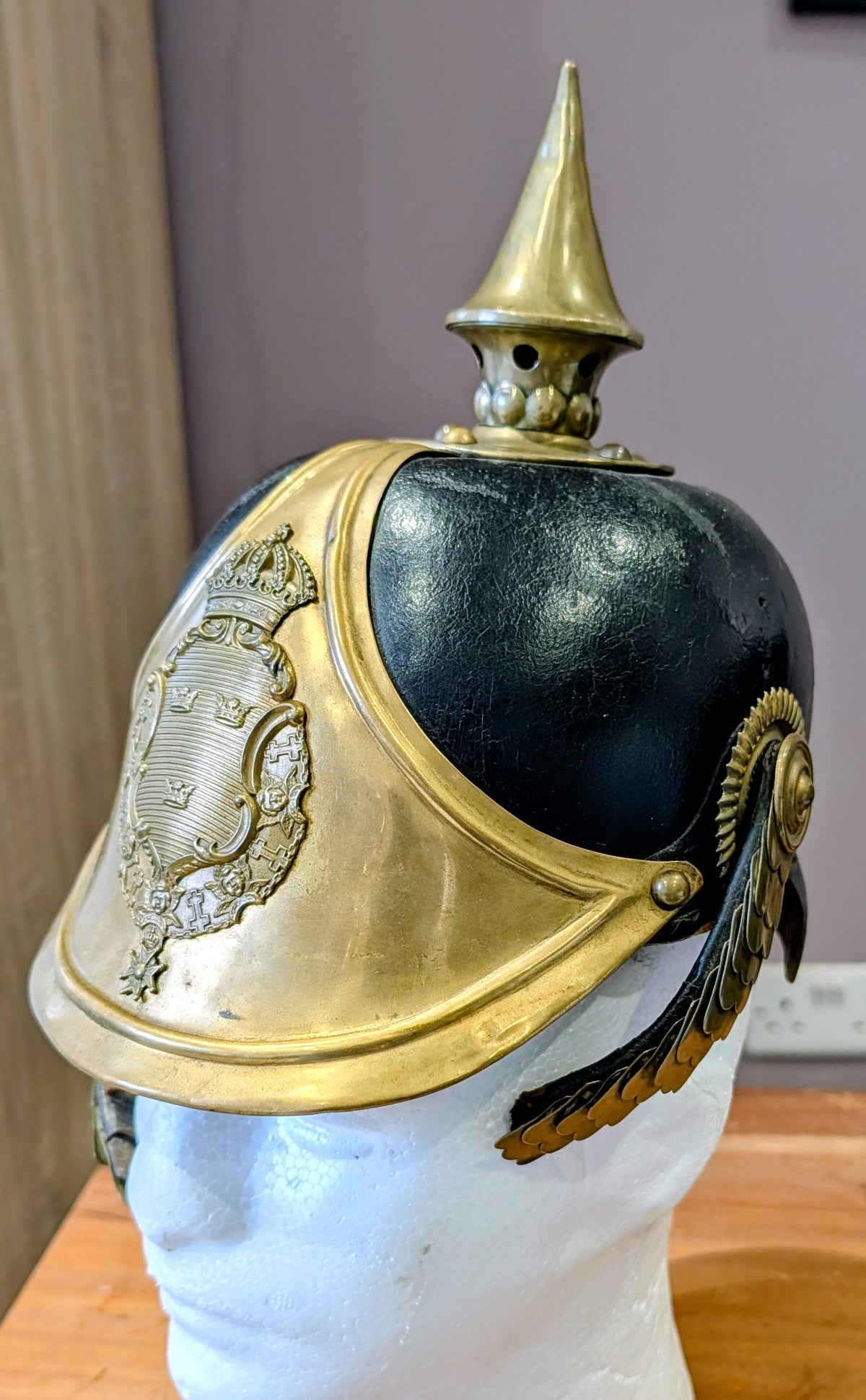 SOLD! M1886 Swedish Army Dragoons Dragoner  Pickelhaube WW1 Helmet