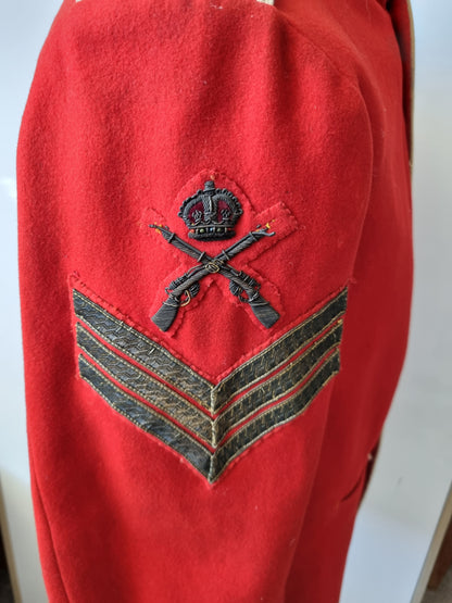 Pre-WW1 (Edwardian) Somerset Light Infantry Sergeant’s Scarlet Tunic & Trousers