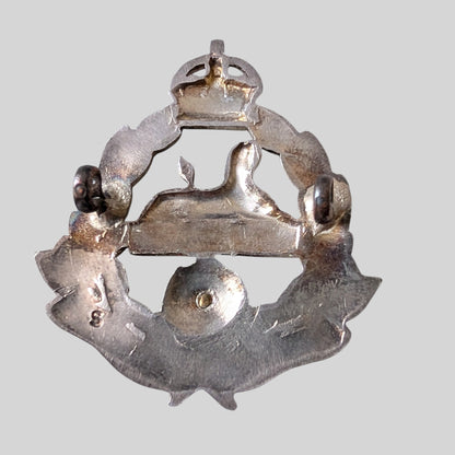 Rare & Fine East Lancashire Regt Silver & Gilt Kings Crown Cap Badge