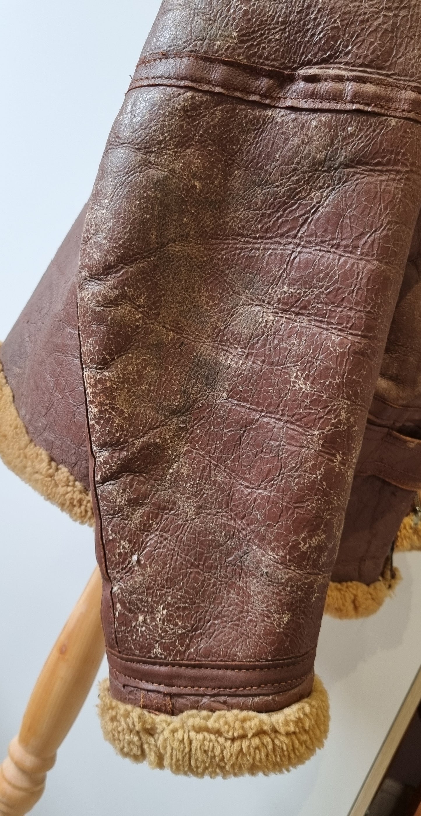 Fantastic Korean War Era 1950s RAF Irvin Sheepskin Flying Jacket