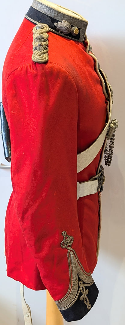 Victorian 1st Volunteer Battalion Royal Fusiliers Scarlet Jacket, Belt & Crossbelt Named to H R B Hickman
