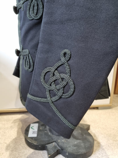 SOLD! Late Victorian / Early Edwardian Blue Wool Frogged Jacket Patrol Jacket