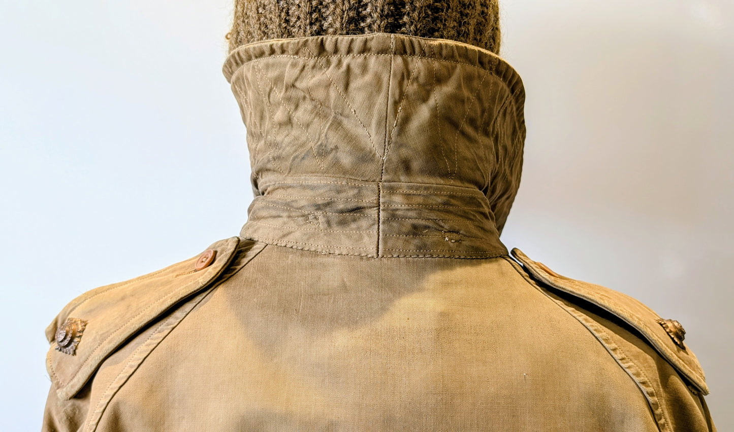SOLD! Rare WW1 Burberry Officers Private Purchase Trench Coat with button-in Woollen Liner & Balaclava