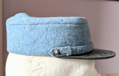 Rare WW1 French Army Horizon Blue 3rd Engineers Regt Woollen Kepi Cap