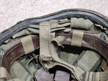 SOLD! French Army M78 F1 Series 1 Combat helmet With Camo Leaf Cover 1987