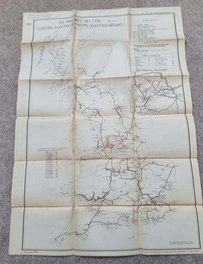 SOLD! Rare Operation Sealion  Planning Map Folder for England