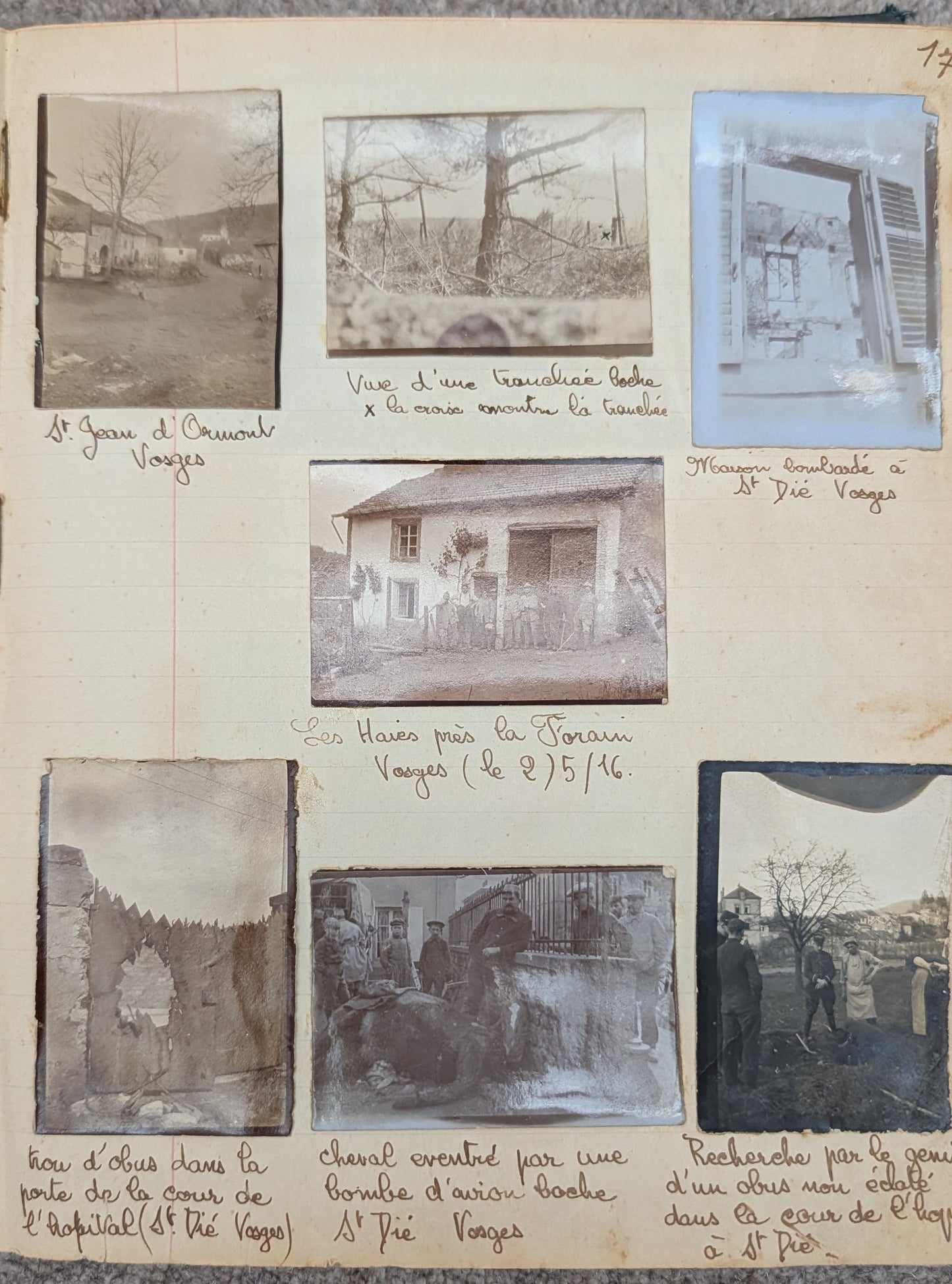 Unique WW1 French Army & Air Force Photo Album, Service Documents and Field Post Set to a Front Line Medic & Then Combat Pilot