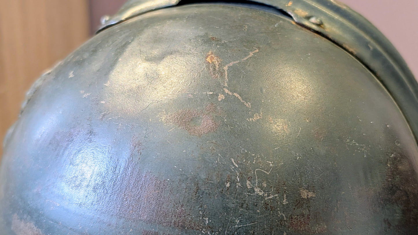 WW1 French Infantry M15 ‘Adrian’ Helmet With Veterans Plate