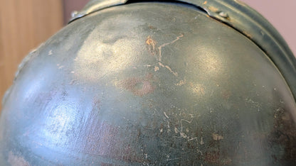 WW1 French Infantry M15 ‘Adrian’ Helmet With Veterans Plate