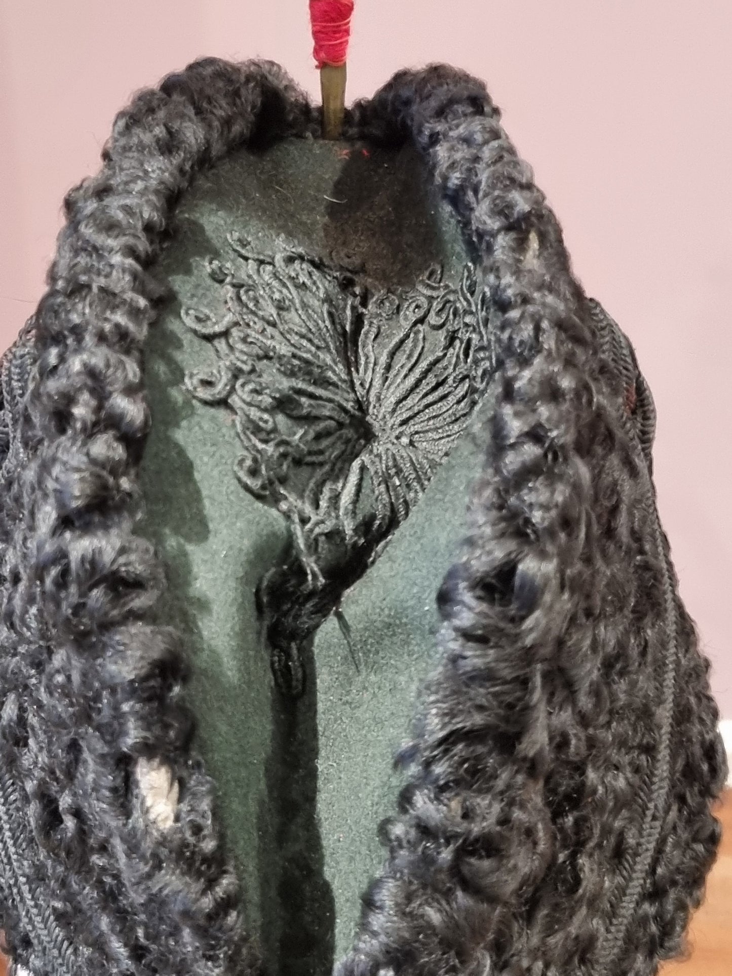 SOLD! Rare Victorian British Army Kings Royal Rifle Corps Astrakan Wool Busby