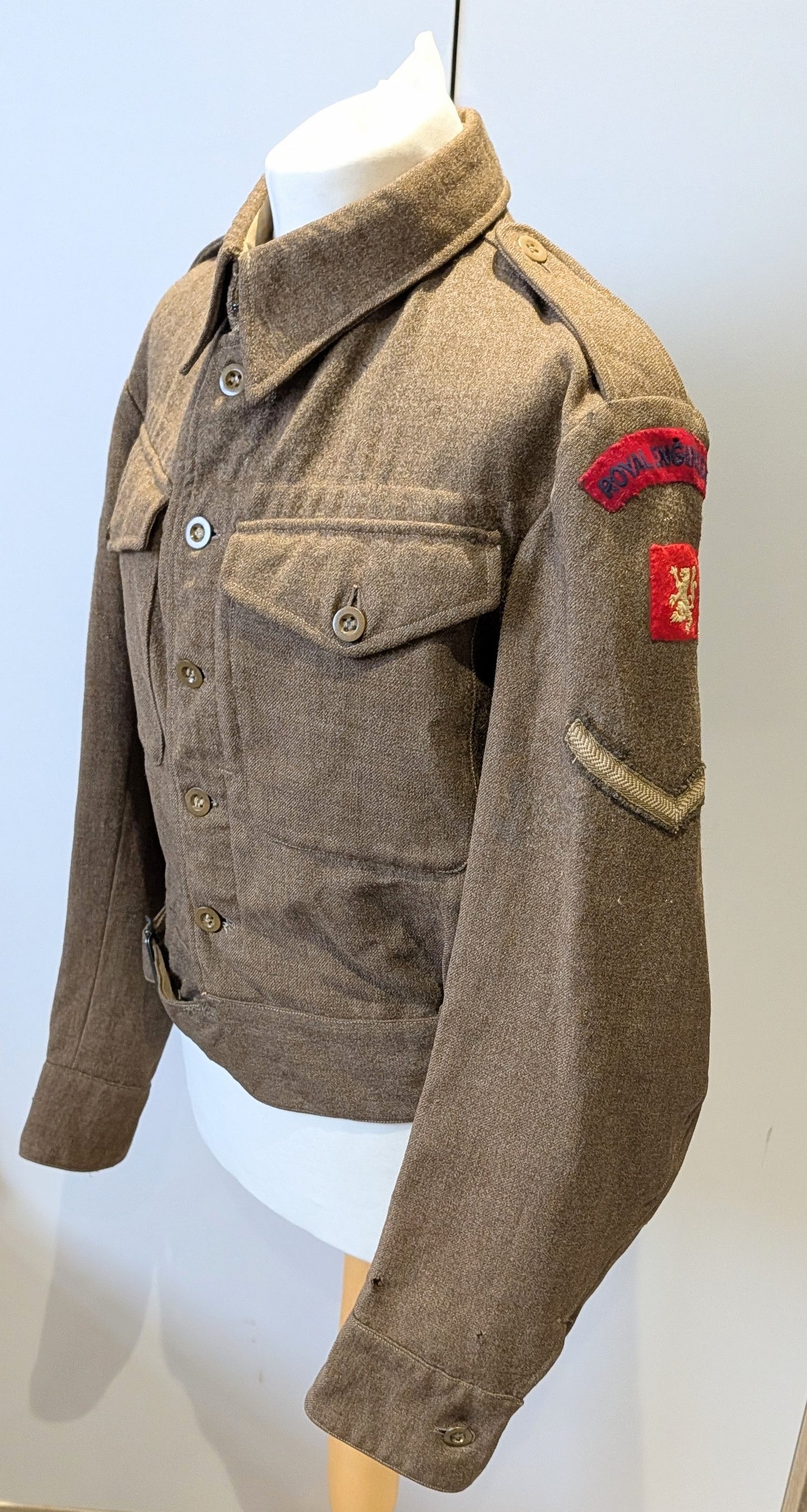WW2 British Army 1940 Pattern Royal Engineers Scottish Command Battledress Jacket dated 1942