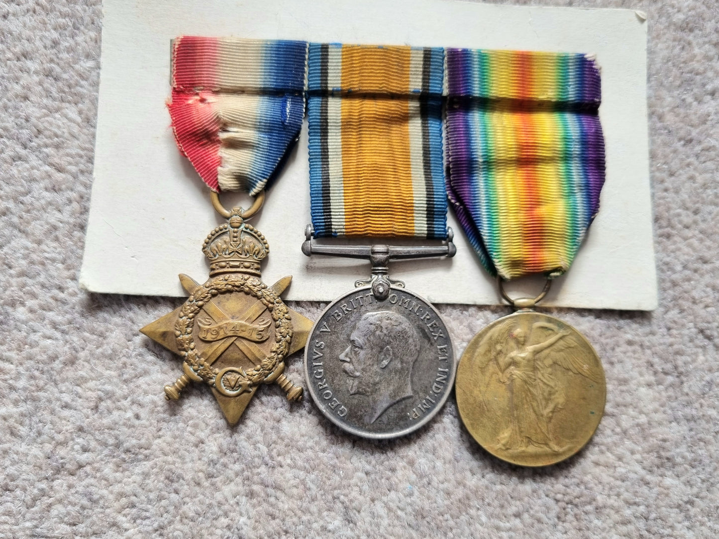 SOLD! Rare WW1 South African Medal Trio to Sergeant E G Ansley of the SA Motor Cycle Corps/8th SA Infantry