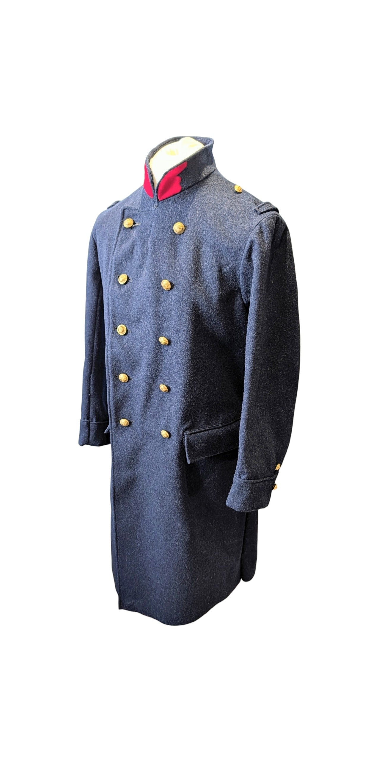 WW2 1940 Dated French Army Infantry Dark Blue Greatcoat Unissued