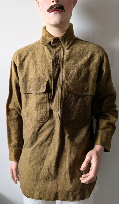 WW1 M1916 US Army Sergeant's Pullover Green Wool Shirt
