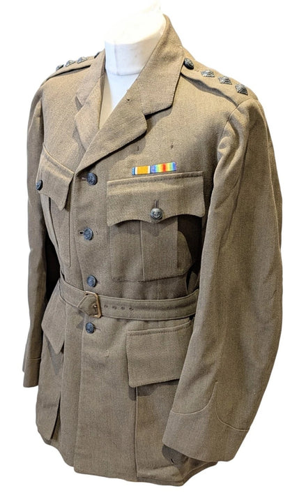 WW1 British Army Captain's Rifle Brigade Uniform Jacket Dated 1918