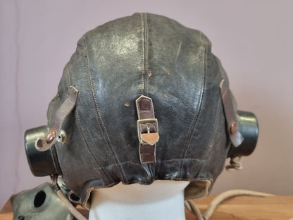 WW2 RAF Flying Suit, Helmet, Flying Log Book, Medals Set - F G CROFT
